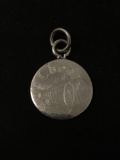 Vintage Cheer Sterling Silver Charm Pendant