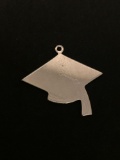 Graduation Cap Sterling Silver Charm Pendant