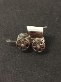 Wagon Buggy Carriage Sterling Silver Charm Pendant