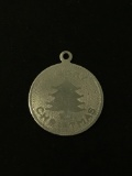 Merry Christmas Sterling Silver Charm Pendant