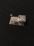 Jeanor Suburban House Sterling Silver Charm Pendant