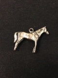 Equestrian Horse Sterling Silver Charm Pendant