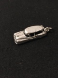 Awesome Old School Car Sterling Silver Charm Pendant