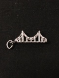 Golden Gate Bridge 3D Sterling Silver Charm Pendant