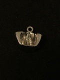 Weight Metal Sterling Silver Charm Pendant