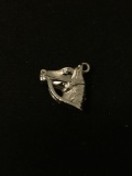 Horse Head Sterling Silver Charm Pendant
