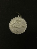 Designer Bridesmaid Sterling Silver Charm Pendant