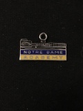 Notre Dame Academy Sterling Silver Charm Pendant