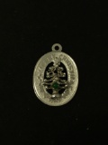 Merry Christmas 1966 Laura Sterling Silver Charm Pendant