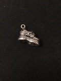 Platform Shoe Sterling Silver Charm Pendant