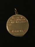 Blank Medical Information I am Allergic to Blood Type Sterling Silver Charm Pendant