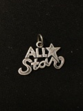 All Star Sterling Silver Charm Pendant