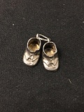 Pair of Baby Shoes Sterling Silver Charm Pendant