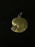 Baby's Head Sterling Silver Charm Pendant