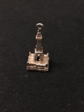 Eifel Tower Sterling Silver Charm Pendant