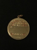 Medical Information I am Allergic Blood Type Sterling Silver Charm Pendant