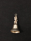 Ringing Bell Sterling Silver Charm Pendant