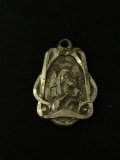 Virgin Mary Sterling Silver Charm Pendant