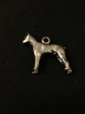 Bulldog Dog Sterling Silver Charm Pendant