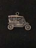 Old Timey Car Sterling Silver Charm Pendant