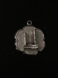 United Nations Buildings Sterling Silver Charm Pendant