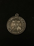 William Penn Founder of Pennsylvania Sterling Silver Charm Pendant