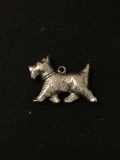 Scottish Terrier Dog Sterling Silver Charm Pendant