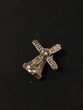 Windmill Sterling Silver Charm Pendant