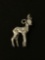 Bambi Baby Deer Fawn Sterling Silver Charm Pendant