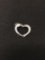 Small Heart Sterling Silver Charm Pendant