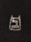 Hebrew Letter Sterling Silver Charm Pendant