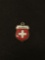 Schweiz Germany Shield Sterling Silver Charm Pendant