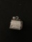 3D Slot Machine Sterling Silver Charm Pendant