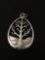 Large Growing Tree Sterling Silver Charm Pendant