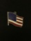 Enameled American Flag Sterling Silver Charm Pendant