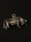 NICE 3D Bull Sterling Silver Charm Pendant