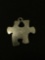 Puzzle Piece Sterling Silver Charm Pendant