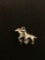 Two Running Horses Sterling Silver Charm Pendant