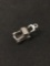 Baby Stroller 3D Sterling Silver Charm Pendant