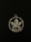 Montreal Maple Leaf Sterling Silver Charm Pendant