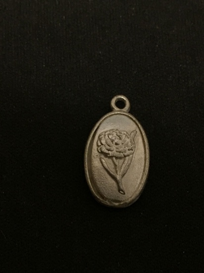Wedgewood England Rose Sterling Silver Charm Pendant