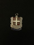 Montreal Canada Shield Sterling Silver Charm Pendant