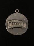Underground Atlanta Cable Car Sterling Silver Charm Pendant