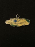 New Providence Map Sterling Silver Charm Pendant