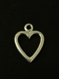 Heart Sterling Silver Charm Pendant