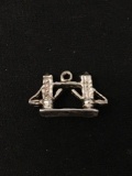 Draw Bridge Sterling Silver Charm Pendant