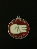 Energy Saver 3 Finger Sterling Silver Charm Pendant