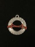 San Francisco Golden Gate Bridge Sterling Silver Charm Pendant