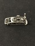 River Ferry Boat Sterling Silver Charm Pendant