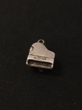 3D Opening Piano Sterling Silver Charm Pendant